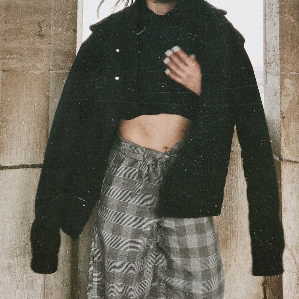 Black Sherpa Lined Coat